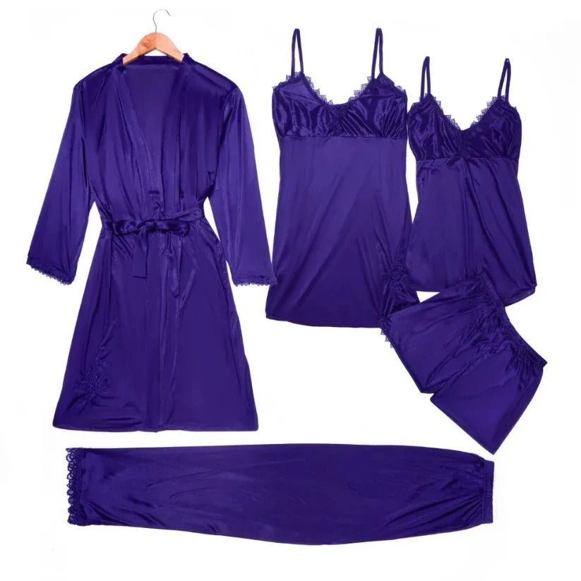 Luxury Imported Satin Jersey Silk Nighty Bridal Set