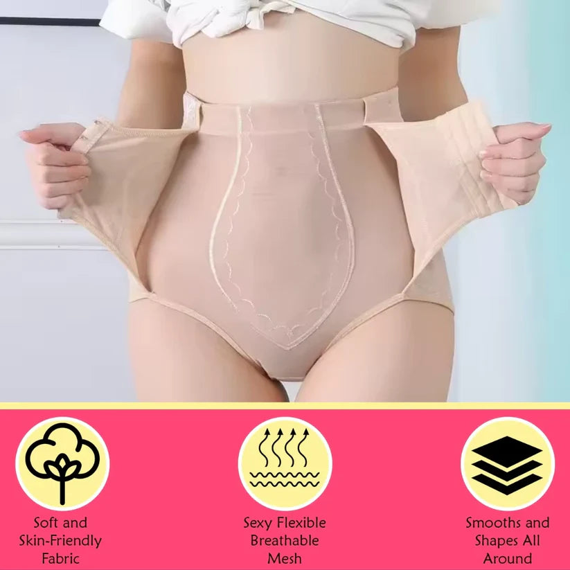 Women Body Fit Slim Waist Trainer with Hooks Tummy Control Panties Butt Lifter Shapewear Belt Slimming Underwear Panty