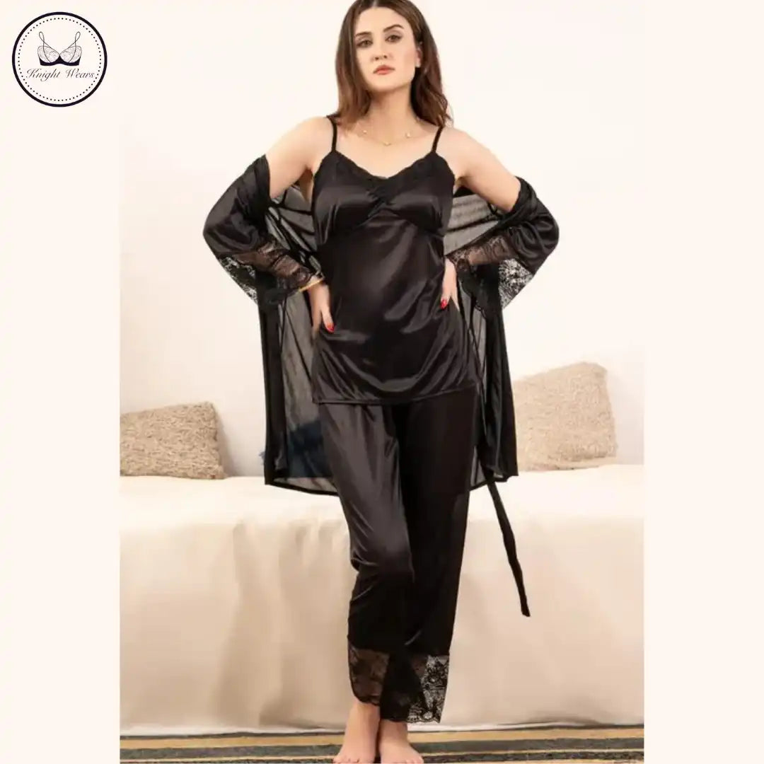 Royal 3-Piece Night Suit Set