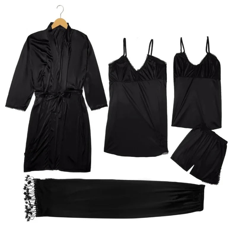 Luxury Imported Satin Jersey Silk Nighty Bridal Set