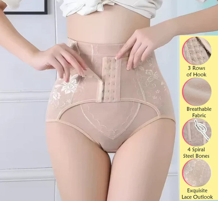 Women Body Fit Slim Waist Trainer with Hooks Tummy Control Panties Butt Lifter Shapewear Belt Slimming Underwear Panty